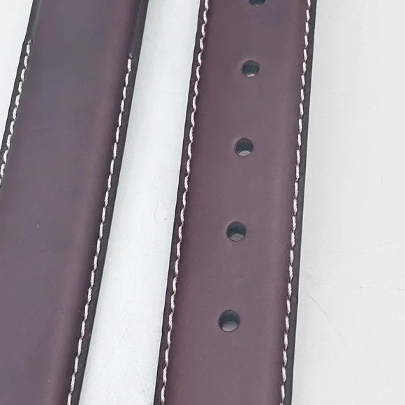 NEW Jos A Bank Dress Belt Mens Size 42 Brown Italian Leather Brass Buckle - Picture 4 of 7